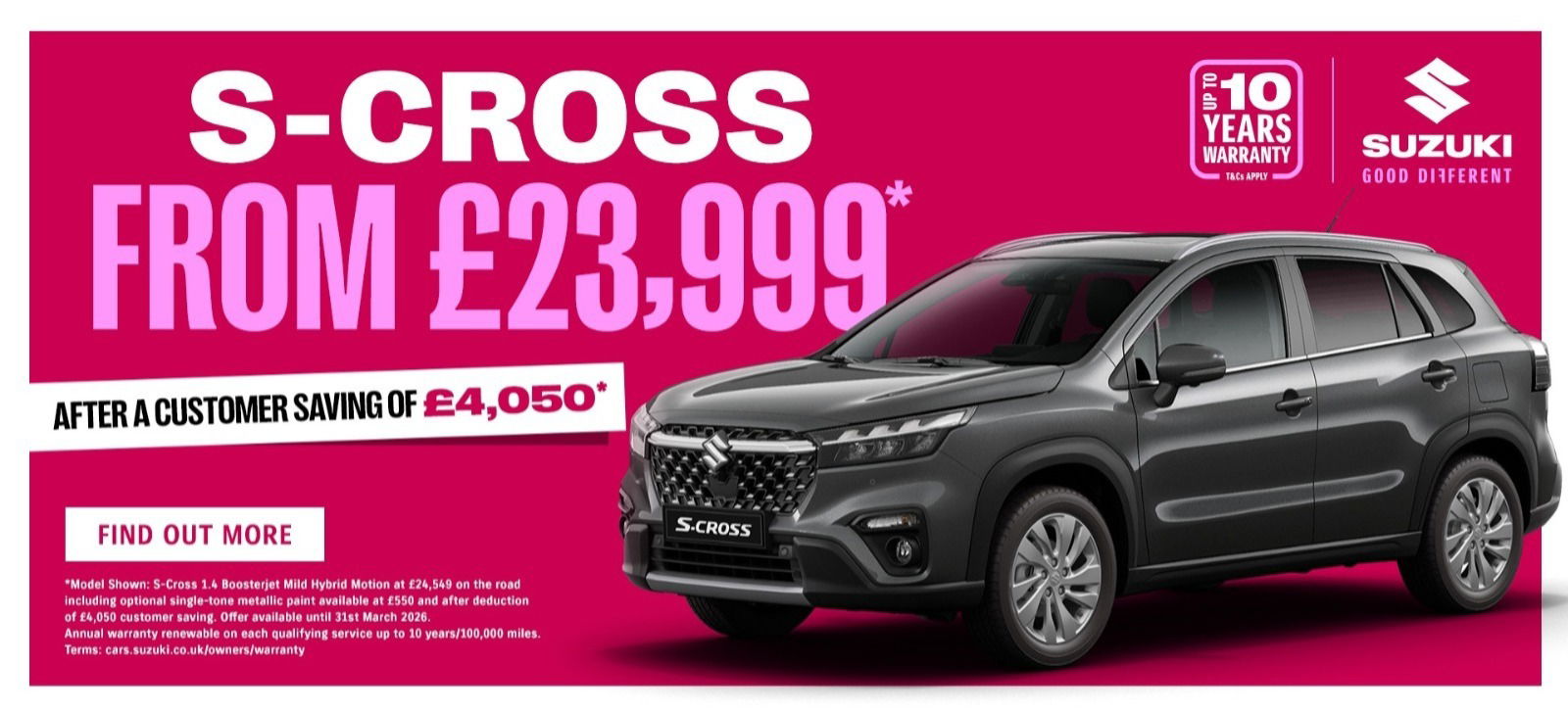 Suzuki S-Cross Available in the north west