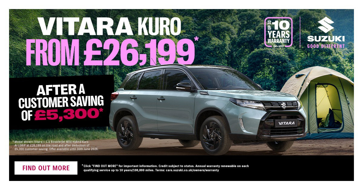 Suzuki Vitara 0% APR Offers in the north west