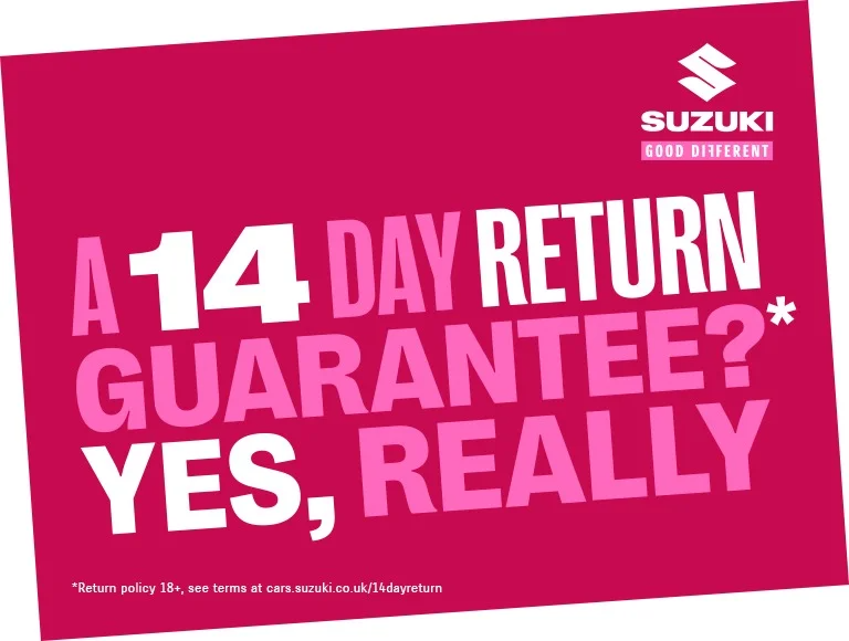 Suzuki 14-day return guarantee