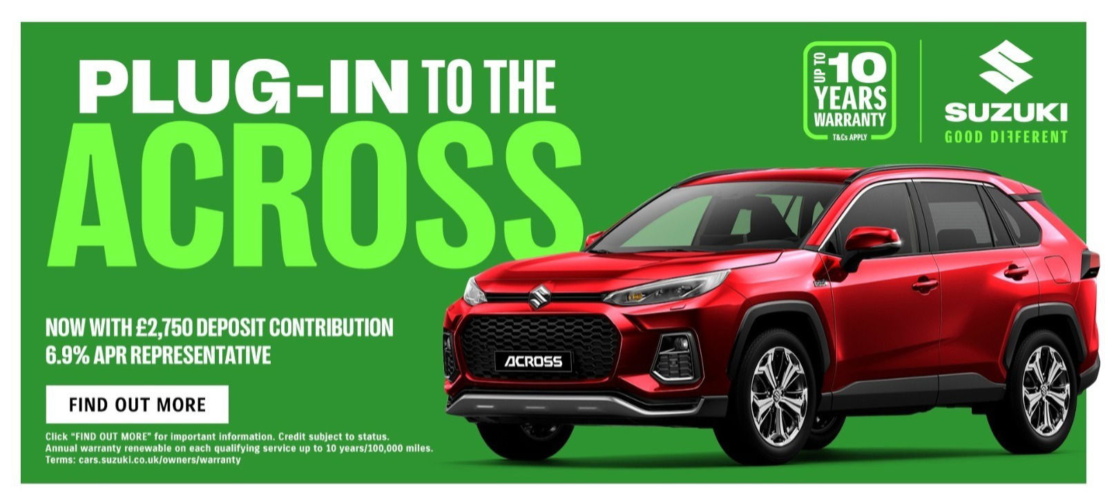 Suzuki Across available in the north west