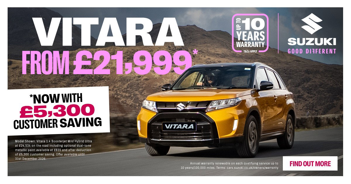 Suzuki Vitara Offers in the north west