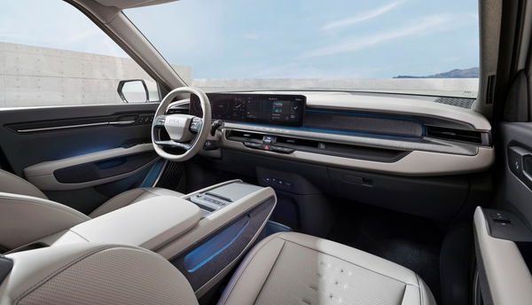 Kia EV9 Concept Car Interior Cockpit Layout