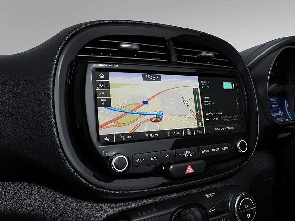 Kia Soul EV touchscreen navigation