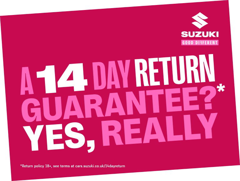 Suzuki 14 Day Return Guarantee