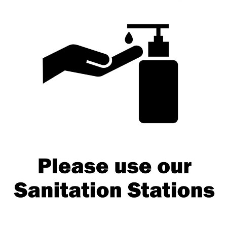 Sanitation stations at Chapelhouse