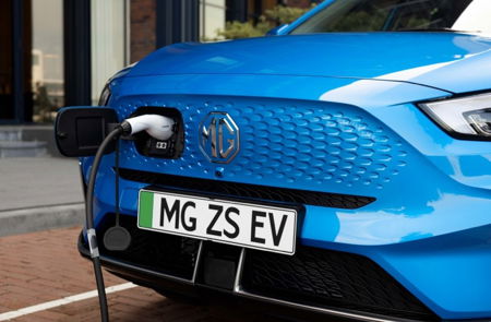 MG ZS EV charging point