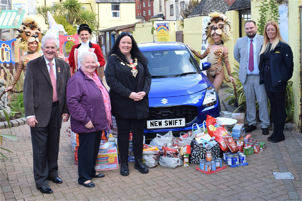 Suzuki Blackpool presents large donation to local charity