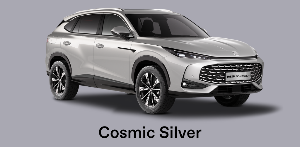 MG HS HEV Cosmic Silver