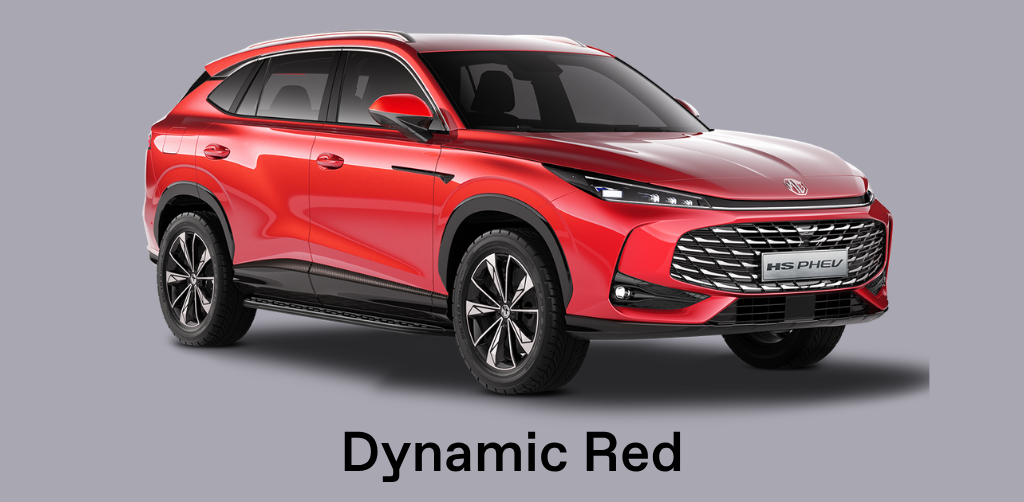 MG HS PHEV Dynamic Red