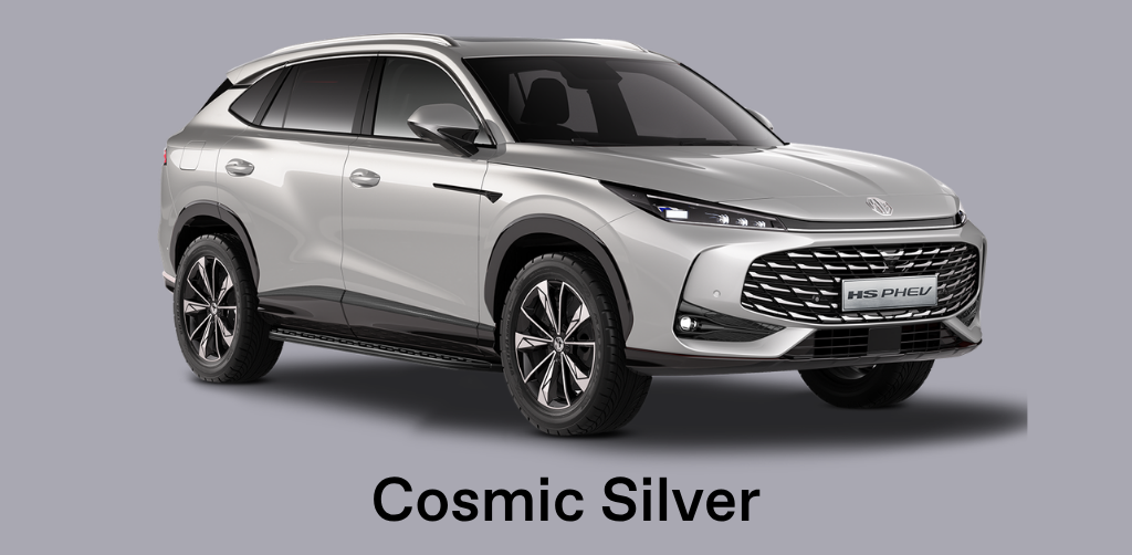 MG HS PHEV in Cosmic Silver