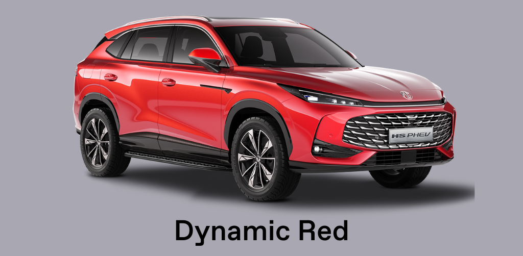 MG HS PHEV in Dynamic Red