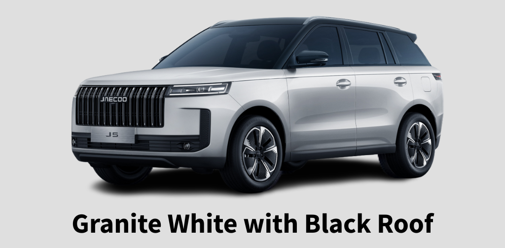 JAECOO 5 Granite White with Black Roof