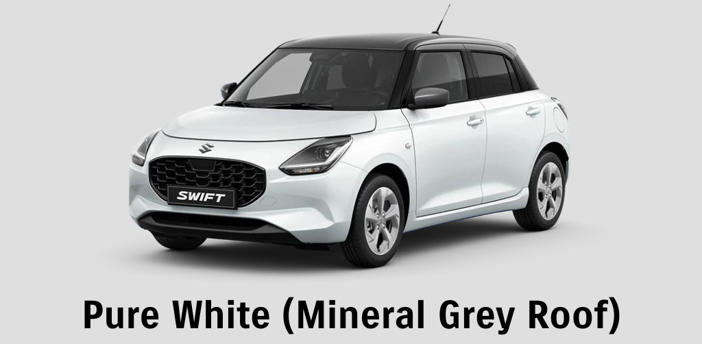 Suzuki Swift Pure White/Mineral Grey 