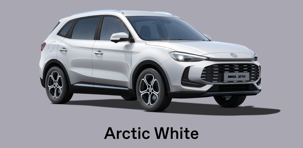 MG ZS Arctic White