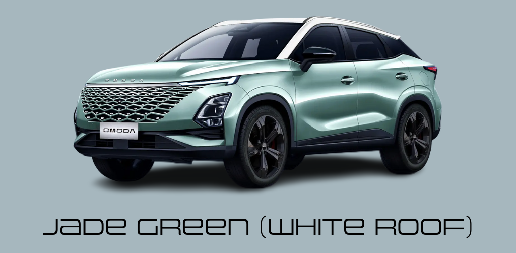 OMODA 5 Jade Green and White Roof