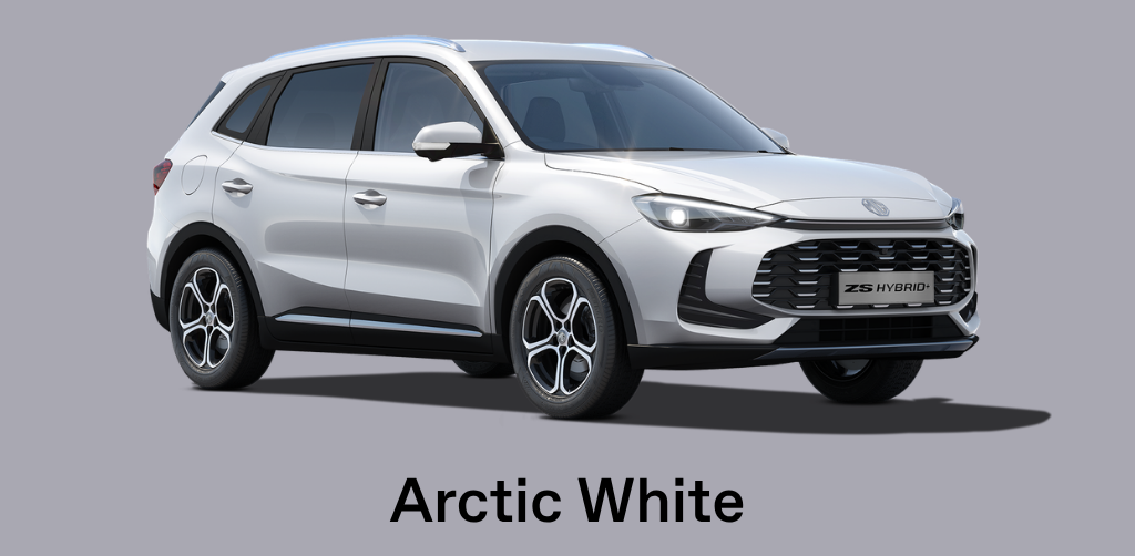 MG ZS Hybrid+ Arctic White