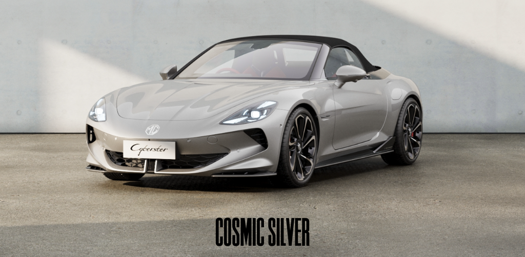 MG Cyberster in Cosmic Silver
