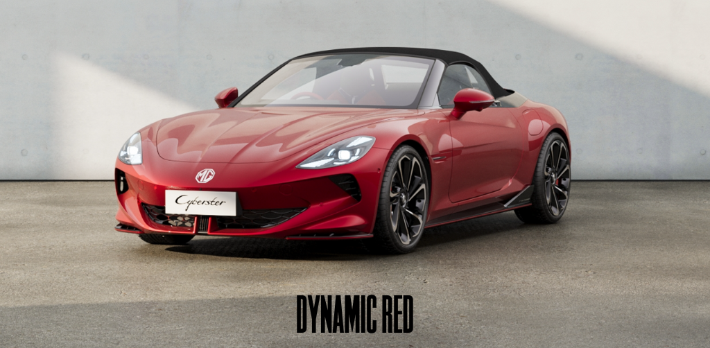 MG Cyberster in Dynamic Red