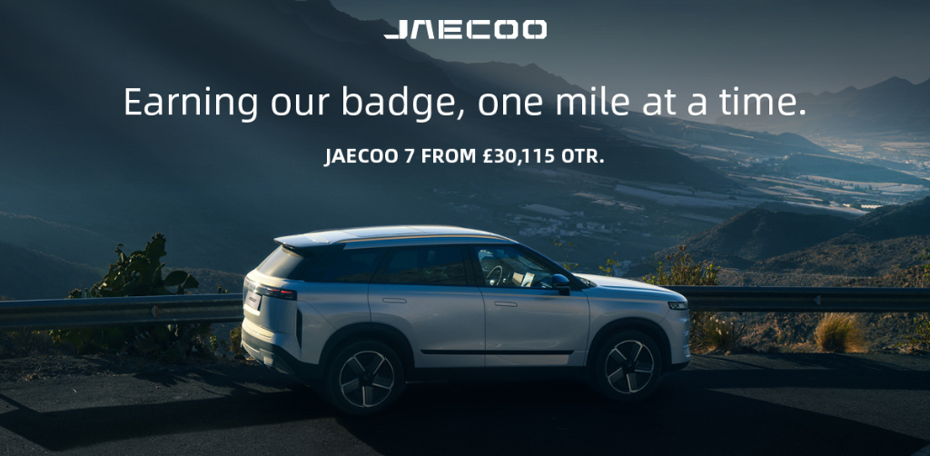 JAECOO 7 Order Now at Chapelhouse