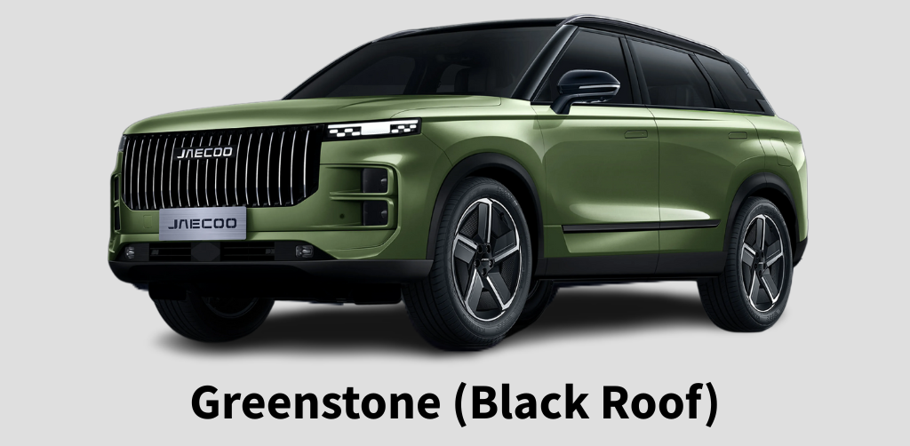 JAECOO 7 Greenstone and Black Roof