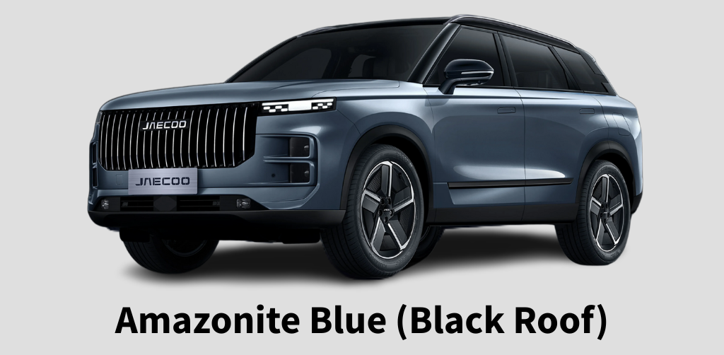 JAECOO 7 Amazonite Blue and Black Roof