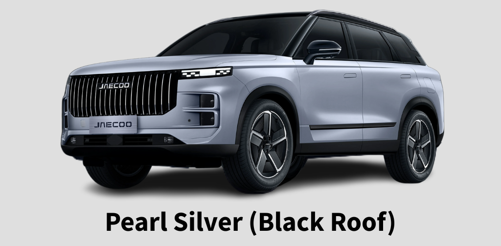 JAECOO 7 Pearl Silver and Black Roof
