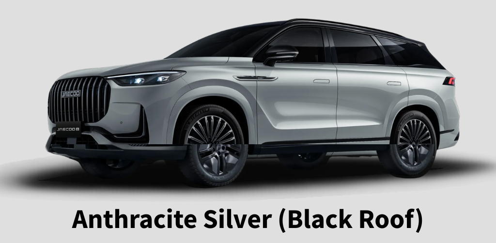 JAECOO 8 in Anthracite Silver with Black Roof