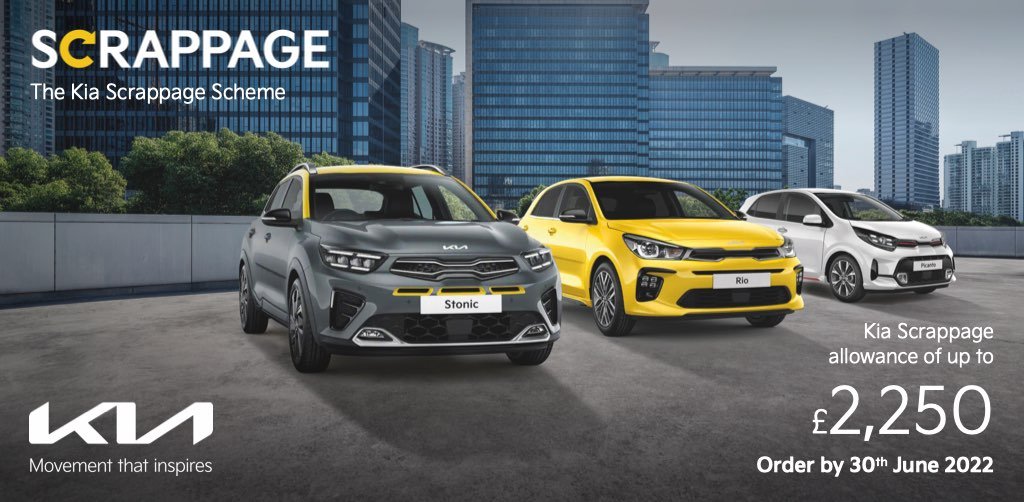 Kia Scrappage allowance of up to £2,250