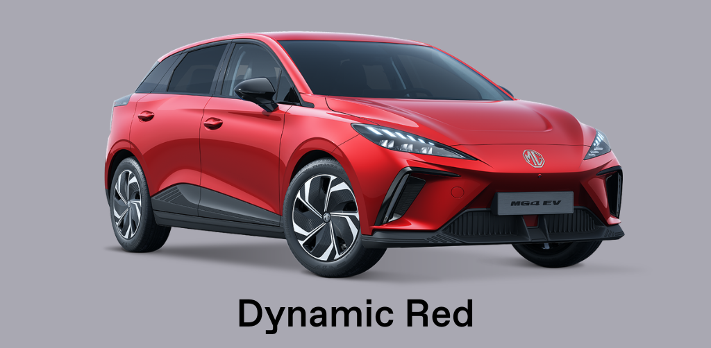 MG4 EV in Dynamic Red