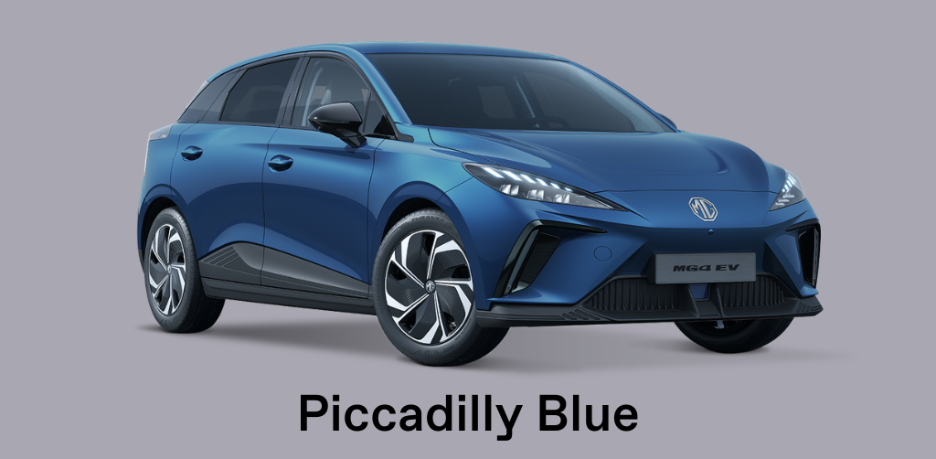 MG4 EV in Piccadilly Blue