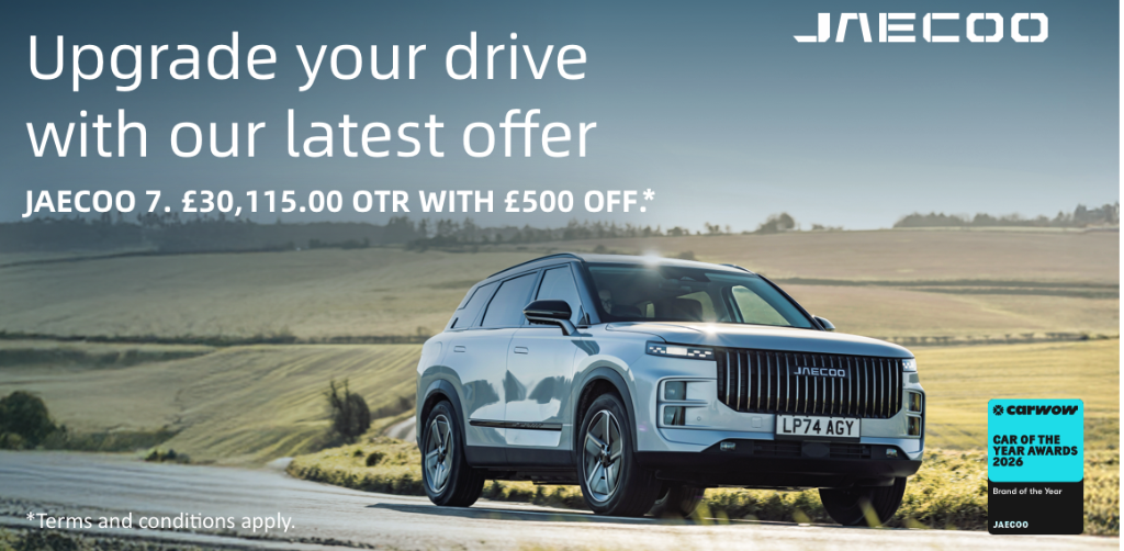 JAECOO 7 Order Now at Chapelhouse