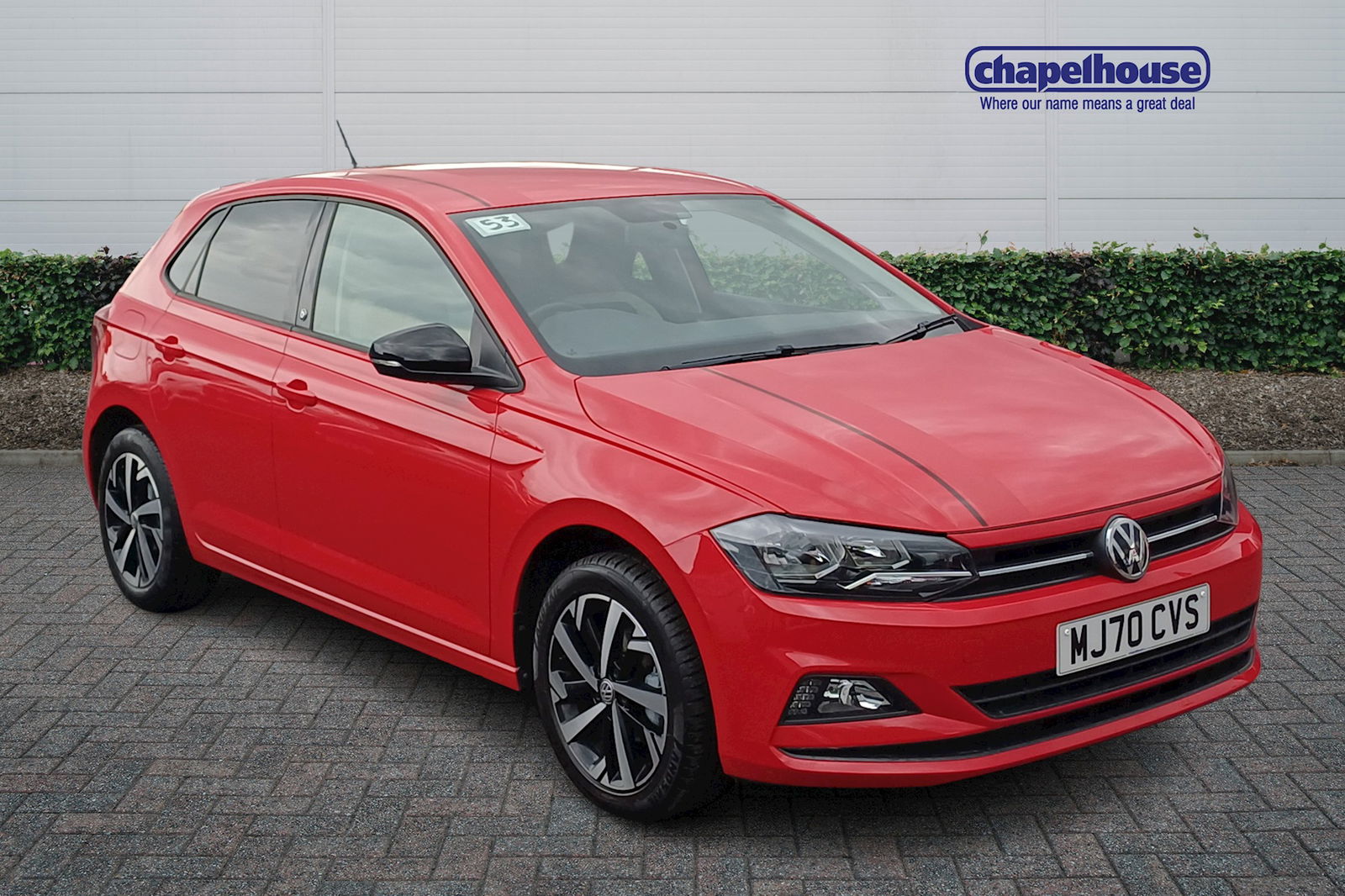 Used 2020 Volkswagen Polo Beats Evo 1.0 5dr Hatchback Red Manual Used Cars from Chapelhouse